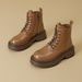 2026 Leather Thick-soled Heightening Martin Boots Women's Medium Tube Thick-soled Versatile Retro British Style Short Boots Platform Shoes Versatile_vogvips.com