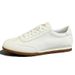 Top-layer Cowhide Light Luxury Sneakers, Baseball Flat Comfortable German Training White Versatile Casual Sports Shoes,_vogvips.com