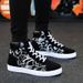 Canvas Men Spring 2024 New Casual Men's Sneakers High-top Trendy Versatile Running Shoes_vogvips.com