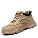 Men’s Shoes Anti Smash And Anti Puncture Steel Toe, Lightweight, Wear Resistant, Deodorant, Breathable, Safety Construction Site Shoes_vogvips.com