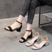 2026 Summer New Cross-Border Plus Size Women's Fashionable Versatile Mid-Heel Strap High-Heel Roman Sandals_vogvips.com
