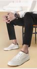 Little White Shoes Men's Two-layer Cowhide Men's Board Shoes Casual Shoes Men's Breathable Lace-up Low-top_vogvips.com