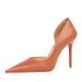 1363-3 Retro European And American Sexy Nightclub Slimming Heels Women's Ultra High Heel Shallow Mouth Pointed Toe Side_vogvips.com