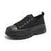 Spring Women's Canvas Sneakers - Style Breathable Platform Shoes | 4cm Height Increase Casual Shoes BR301-1_vogvips.com
