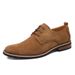 Men's Matte Leather Casual British Style Lace-Up Shoes Fashion Trendy Footwear_vogvips.com