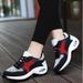 Foreign Trade Women's Thick Sole Korean Style Mom Mesh Breathable Cushion Casual Sports Rocking Shoes_vogvips.com