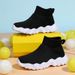 Men's Children's Shoes Men's New High Top Elastic Socks Children's Shoes Men's Thick Soled Slip On Casual Sports Shoes Vacation Walking Shoes_vogvips.com