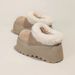 Thick-Soled Height-Increasing Snow Boots Closed-Toe Half Slippers For Women Outdoor Wear 2025 New Winter_vogvips.com
