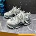 Smmer Men's Shoes Retro White Shoes Thick Soled Genuine Leather Personality Lace Up Fashionable Street Blasting Dad Shoes Trend_vogvips.com