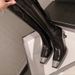 26ss Rose Park Chae-young Same Style Patent Leather Long For Women New Autumn Winter Square Toe Heels Thin Thick High_vogvips.com