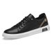 Men's Casual Shoes Large Size Round Head Low-top Single Shoes Trendy Leather White Shoes Board Shoes_vogvips.com