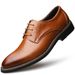 Suitable For All Seasons 2025 Spring New Business Formal Men's Leather Pointed Toe Slip-On Low-Cut Trendy Single Shoes_vogvips.com