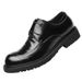 Euro Step New Style Top Layer Sheepskin Brogue For Men, Large Toe Business Formal Shoes, Men's Casual With 8cm Hidden Wedge,_vogvips.com