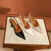339-3 High-End Pointed Toe Wedge Autumn New Versatile Shallow Mouth Thick Sole High Heel Backless Women's Shoes_vogvips.com