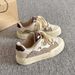 Vintage Casual Sneakers For Women 2026 New Spring And Autumn Thick-Soled White Shoes Versatile Student Niche Loafers_vogvips.com