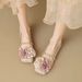 Women's French Retro Mary Jane Flat Shoes Multi-Color Pointed Toe Classic Formal Business Minimalist Style For Spring Autumn_vogvips.com