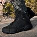 Outdoor High-top Boots Men Anti-slip Hiking Shoes Men Soft Durable Casual Lace-up Thick-soled Comfortable Combat Boots Men_vogvips.com
