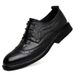 Leather Shoes Men's Casual Dress Engraved Suit Wedding Shoes Crocodile Pattern Men's Shoes_vogvips.com