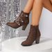 Women Ankle Boots Autumn Winter Short Boots New Large Size Western Ch Elsea Leather For Women With Belt Buckle And Chunky Heel Fashionable Versatile F_vogvips.com
