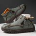 European Warm Series Autumn And Winter New Mid-top Martin Large Size Slip-on Leather Hand-stitched Business Men's Boots_vogvips.com