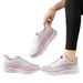 Running shoes large size women's shoes summer new lightweight breathable sports shoes cushioned soft sole flying mesh running shoes_vogvips.com