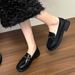 2025 Autumn New British Style Retro Single Thick-Soled Loafers Soft Sole Commuting Versatile Small Leather Shoes_vogvips.com