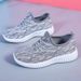 Popular Foreign Trade Soft-soled Running Shoes, Fly-knit Sports Shoes For Women, Korean-style Fashion Casual Coconut Shoes, Versatile_vogvips.com