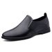 Men's Dress Low-top Lace-up Leather Shoes, Plaid Casual Leather Shoes, Loafers_vogvips.com