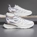 Breathable Couple Mesh Sports For Men's Versatile Instagram Soft Sole Running Shoes, Unisex Casual White Shoes_vogvips.com