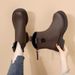 Clearance Short For Women Winter Thick British Style Martin Soft Sole Chimney Versatile Slim Boots Mid-Calf_vogvips.com