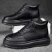 Casual Thick-soled Invisible Heightening Shoes Round Head Lace-up Board Shoes Breathable Sports Shoes Board Shoes_vogvips.com