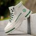 Men's High Top Denim Boots, Casual Sports Shoes, Trendy And Fashionable Men's Boots_vogvips.com