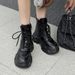 Thick-Soled Martin Boots For Women 2025 Autumn Winter New Genuine Leather Fleece-Lined Petite Internet Celebrity_vogvips.com
