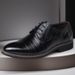 Suitable For All Seasons Large Size Men's British Style Pointed Toe Breathable Business Formal Korean Casual Leather Shoes For Men_vogvips.com