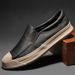 Spring And Autumn New Breathable Casual Fashion Versatile Soft Sole Men's Low-top Trendy Classic Wear-resistant Slip-on_vogvips.com