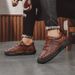 Leather Fashion Walking 2025 New Luxury Men Sneakers Male Comfortable Outdoor Shoe High Quality All-match Business Shoes_vogvips.com