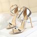 126-8 European And American Fashion Sexy Nightclub Slimming Summer Stiletto Ultra High Heels Hollow Cross Strap Sandals_vogvips.com