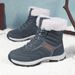 Winter Snow Boots Men Warm Plush Lace-up Anti-slip High-top Hiking Shoes Women Casual Soft Breathable Outdoor Casual Shoes Women_vogvips.com