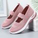 Women's Summer New Casual Middle-aged And Elderly Mom Breathable Mesh Lightweight Comfortable Single Shoes_vogvips.com