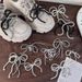 Single DIY Handmade Beaded Bow Lobster Buckle Shoe Buckle Fashionable All Match Shoe Decoration Shoelace Buckle Women_vogvips.com