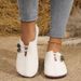 Foreign Trade Plus Size Casual Shoes Women, European American Cross-Border Spring And Autumn New Flat Round Toe Shallow_vogvips.com
