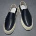 Men's First Layer Cowhide Thick Sole Casual Sneakers Spring New Lazy Slip-On White Shoes Genuine Leather Breathable_vogvips.com