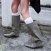 Wedge Mid-Calf Riding For Women 2025 Spring And Autumn Loose Versatile Slip-On Simple Square Toe Low Heel Short Boots_vogvips.com