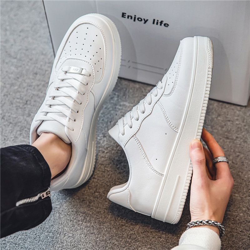 Men's Fashion Loafers - Breathable Slip-On Casual Shoes With Comfortable Cushioning For Everyday Wear, Business & Leisure, Black And White_vogvips.com