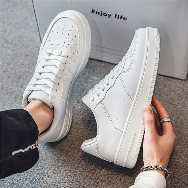 Men's Fashion Loafers - Breathable Slip-On Casual Shoes With Comfortable Cushioning For Everyday Wear, Business & Leisure, Black And White_vogvips.com