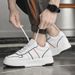Invisible Inner Height Increase, Black And White Panda Men's Shoes, White Shoes, Men's Sports And Leisure Board Shoes_vogvips.com