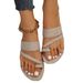 European And American Fahion Flat Andal For Women, New Ummer Open-toe Caual Beach Hoe, Women' Large Ize_vogvips.com