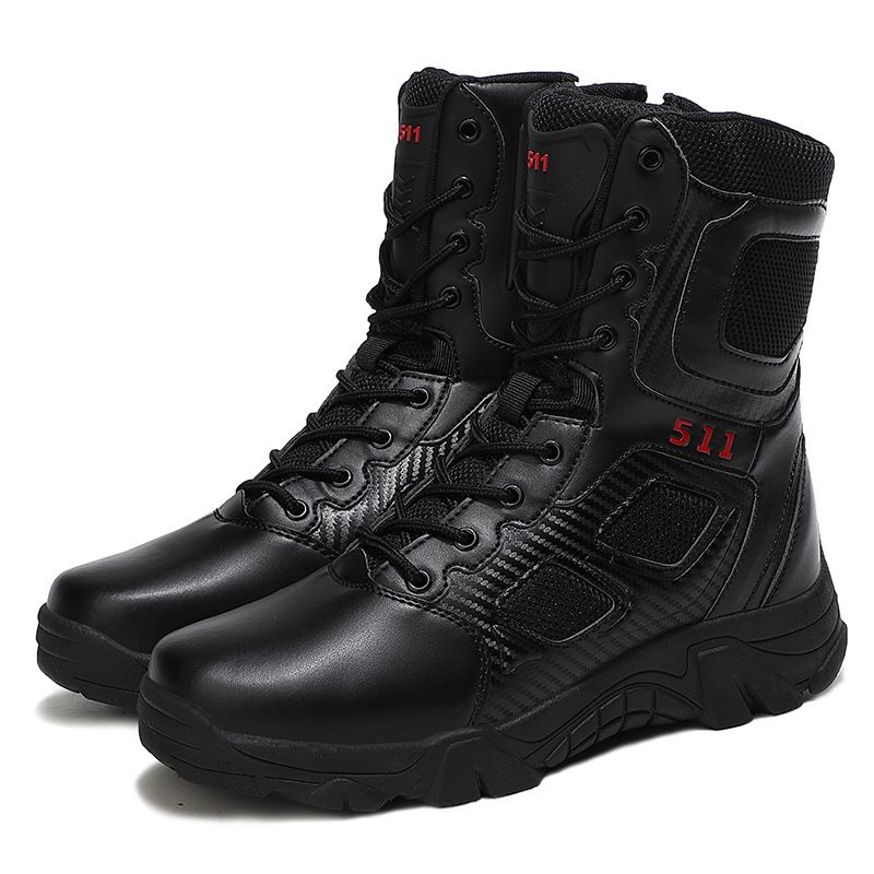 Military Boots Men's Desert Combat Hiking High-top Fashion Footwear_vogvips.com