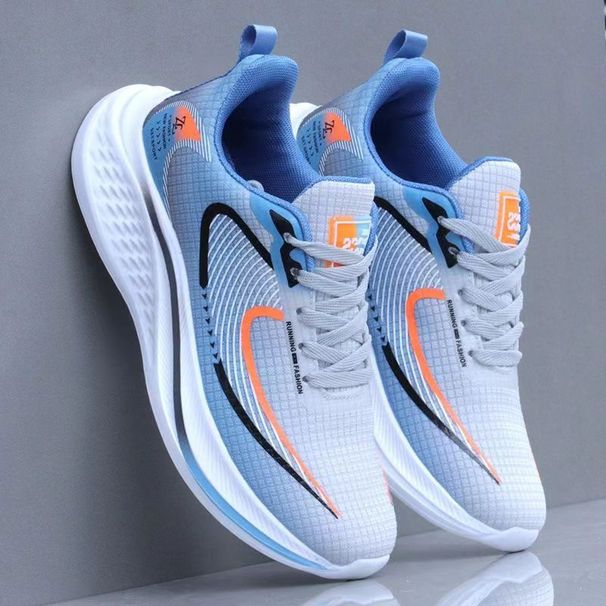 Men's Summer Soft Sole Sports Mesh Ultra-Light Elastic Shoes, Breathable Student Running Shoes_vogvips.com