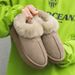New Thickened Fur Tazite Snow Boots For Women, Featuring A Combination Of Sheep Fur And Winter Plush Cotton Shoes With Short Sleeves_vogvips.com